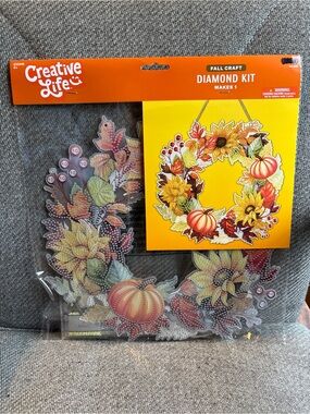 Fall Diamond Art Kit Wreath - Thanksgiving Fall 12”